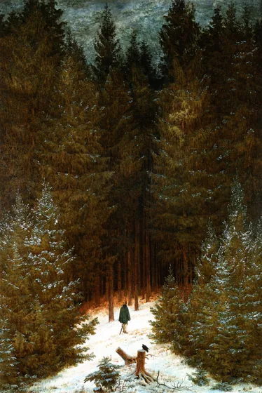 Le Chasseur dans la forêt — Caspar David Friedrich