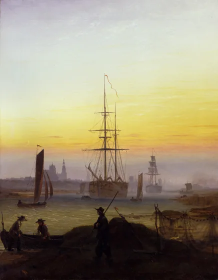 Le Port de Greifswald — Caspar David Friedrich