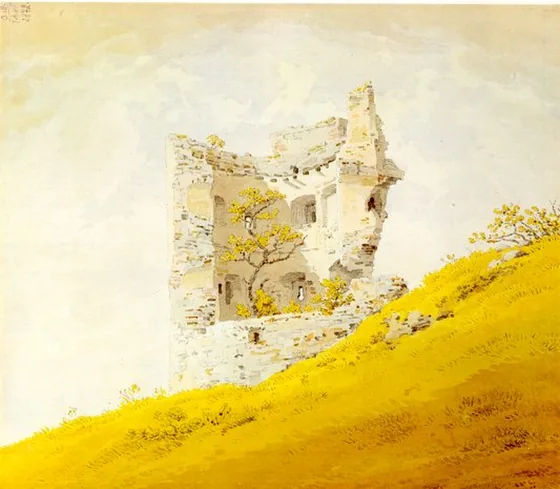 Les ruines du château de Teplitz — Caspar David Friedrich