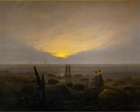 Lever de lune sur la mer — Caspar David Friedrich