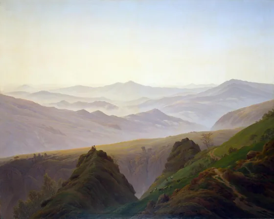 Matin dans les montagnes — Caspar David Friedrich