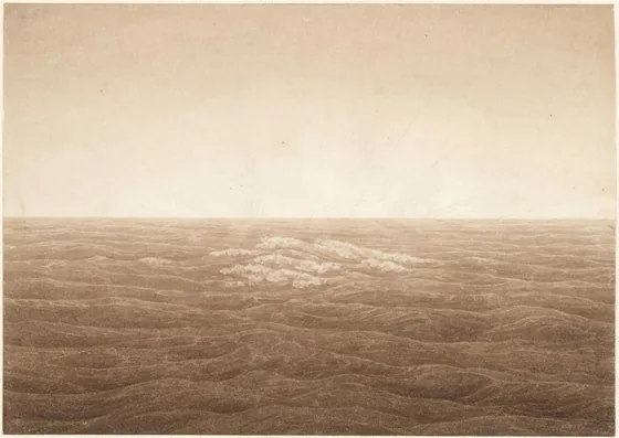 La mer au soleil levant (Matin de la Création) — Caspar David Friedrich