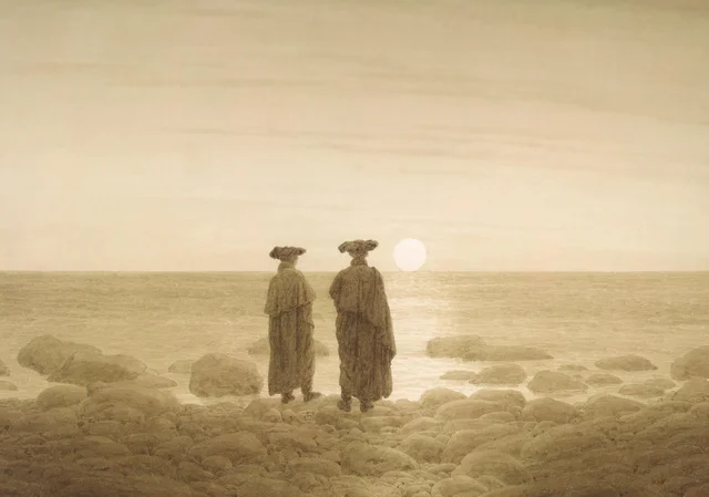 Mondaufgang (Zwei Männer an der Küste), Caspar David Friedrich