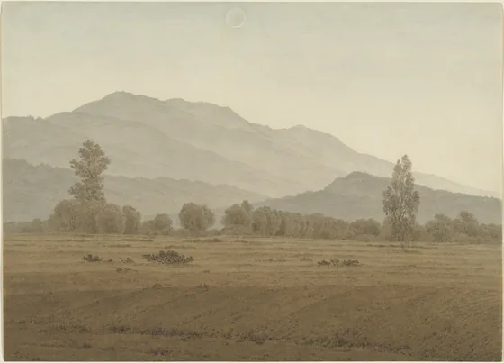 Nouvelle Lune au-dessus des Monts des Géants — Caspar David Friedrich