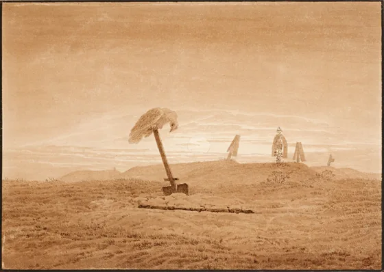 Paysage avec des tombeaux — Caspar David Friedrich