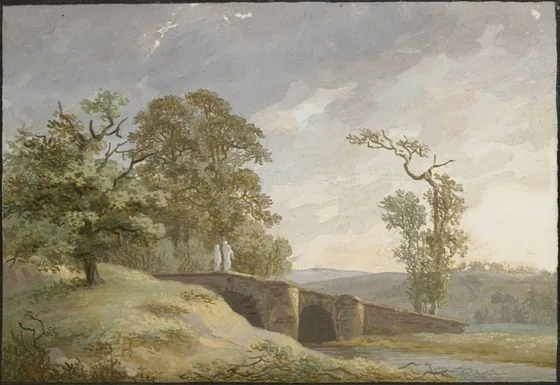 Paysage avec pont — Caspar David Friedrich