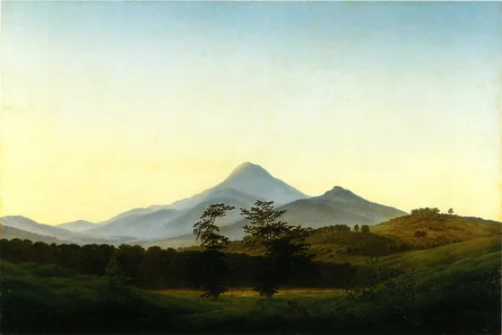 Paysage de Bohême — Caspar David Friedrich