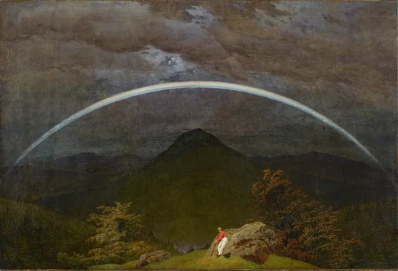 Paysage de montagne avec arc-en-ciel — Caspar David Friedrich