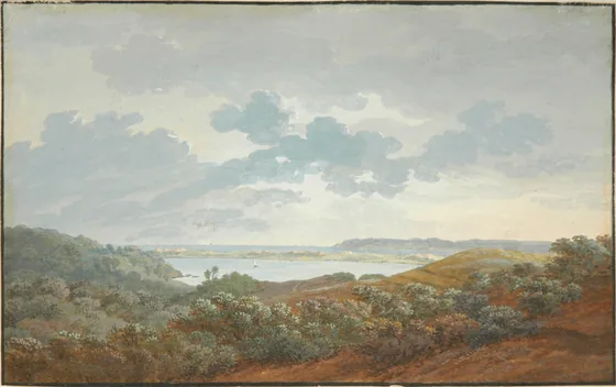 Paysage de Rügen avec baie — Caspar David Friedrich