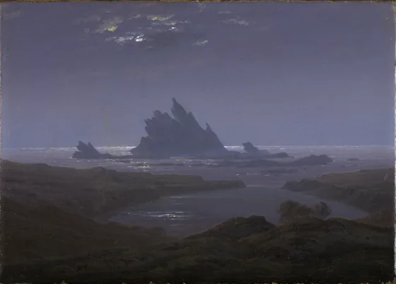 Récif rocheux au bord de la mer — Caspar David Friedrich