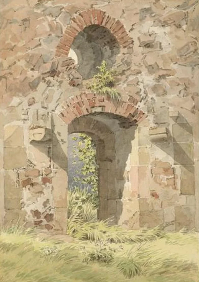 Ruina de la puerta de Heiligen Kreuz, Meissen, Caspar David Friedrich
