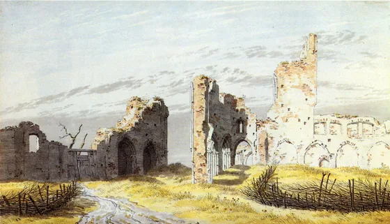 Ruines de l'Abbaye d'Eldena — Caspar David Friedrich