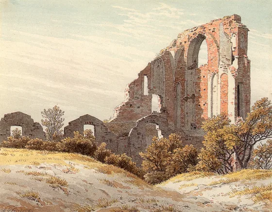 Ruines de l'Abbaye d'Eldena — Caspar David Friedrich