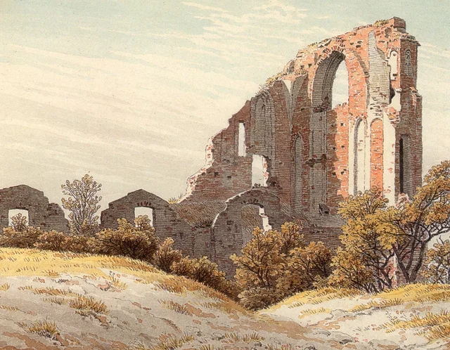 Ruinas de la abadía de Eldena, Caspar David Friedrich