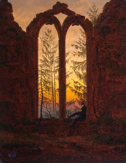 Ruines du monastère Oybin — Caspar David Friedrich