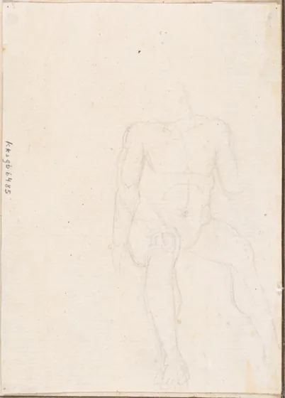 Modèle masculin assis — Caspar David Friedrich
