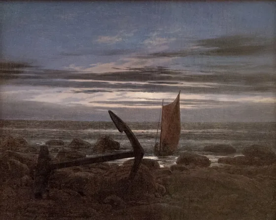 Soir sur la mer Baltique — Caspar David Friedrich
