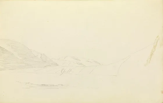 Vallée et collines — Caspar David Friedrich