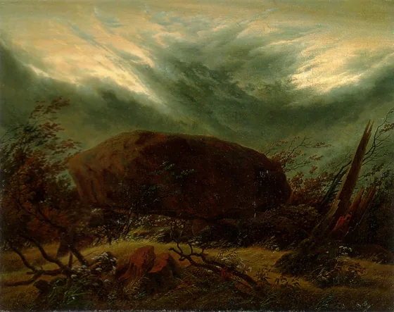 Tombeau hun à l'automne — Caspar David Friedrich