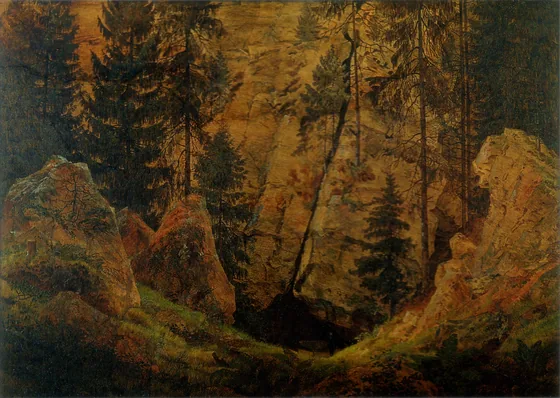 Vallée rocheuse — Caspar David Friedrich