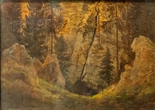 Valle rocoso, Caspar David Friedrich