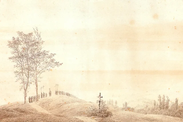 Peregrinación a la puesta de sol