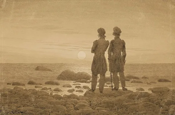 Deux hommes au bord de la mer — Caspar David Friedrich