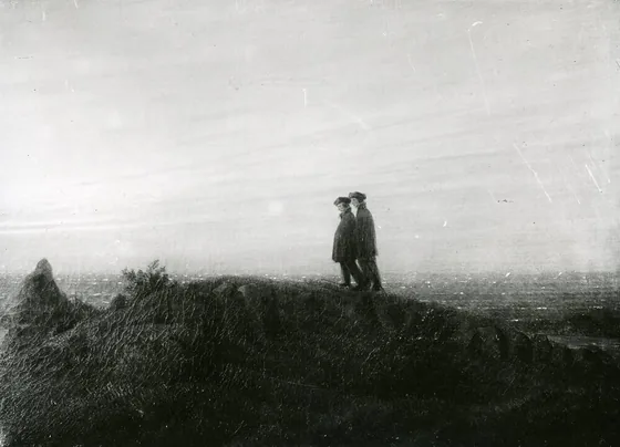 Deux promeneurs au bord de la mer — Caspar David Friedrich