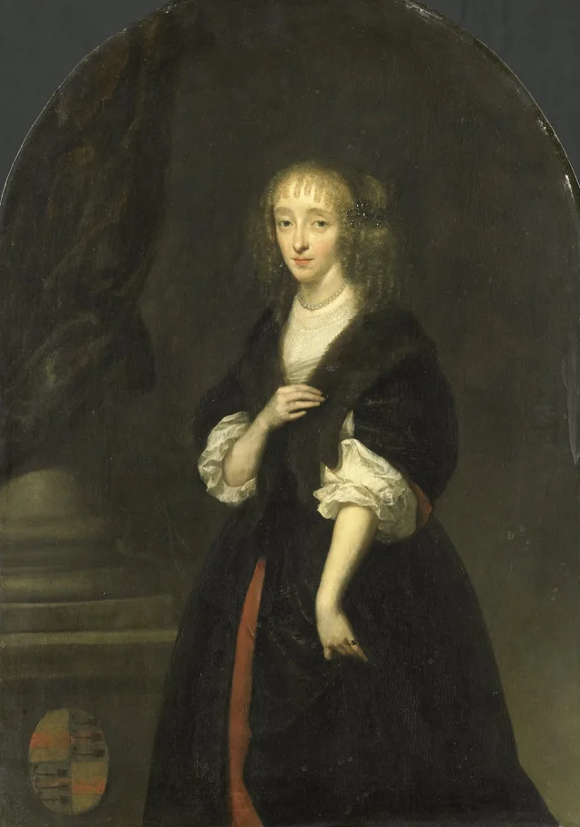 Portrait of Jacoba Bicker (1640-95), wife of Pieter de Graeff, Caspar Netscher