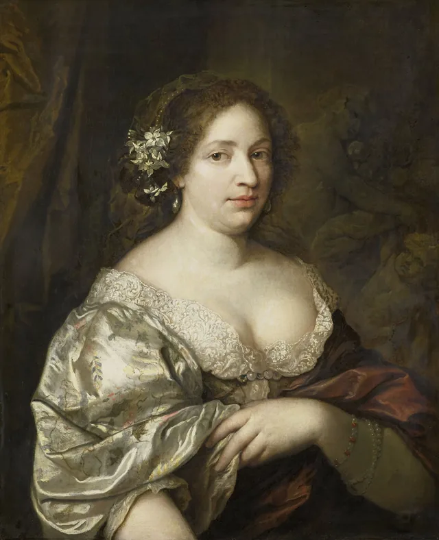 Portrait of Margaretha Godin (d. 1694), wife of the artist, Caspar Netscher