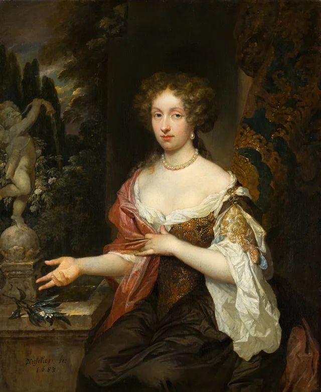 Retrato de Maria Timmers (1658-1753), Caspar Netscher