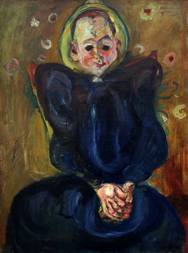 Mulher de vestido azul, Chaïm Soutine