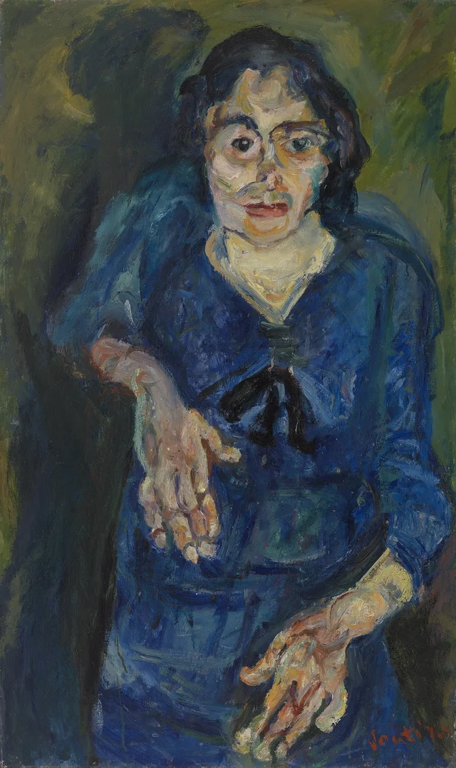 Mulher de azul