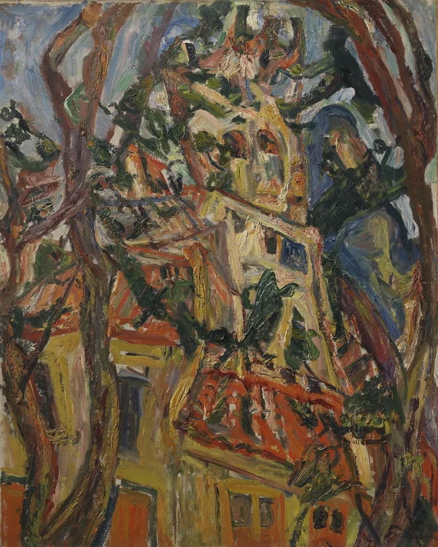 Le Clocher de l'Église Saint-Pierre à Céret, Chaïm Soutine