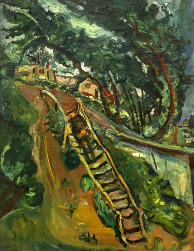 Paysage avec escalier, Chaïm Soutine