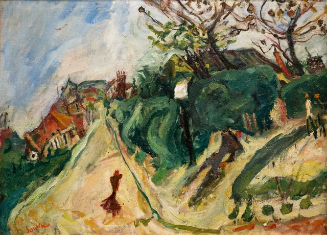 Paysage avec personnage, Chaïm Soutine