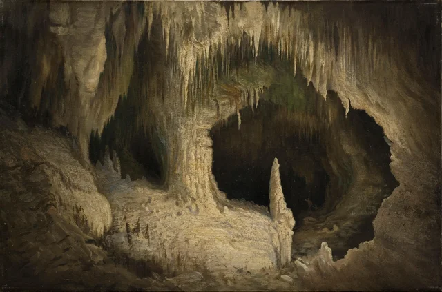 La mujer de Lot, cuevas de Waitomo, Charles Blomfield