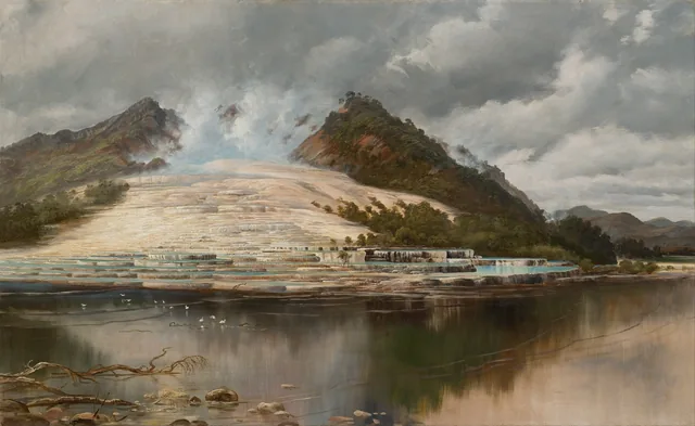 Os Terraços Brancos, Rotomahana, Charles Blomfield