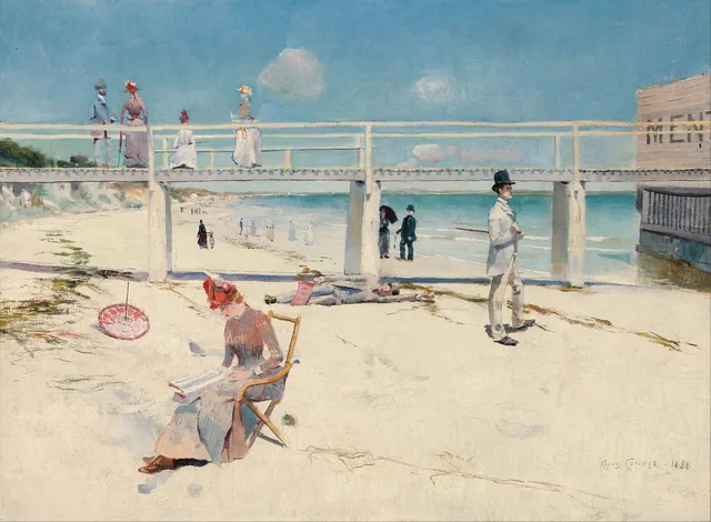 Um feriado em Mentone, Charles Conder