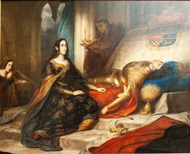 Joanna the Mad Waiting for the Resurrection of her Husband, Philip the Handsome, Charles de Steuben