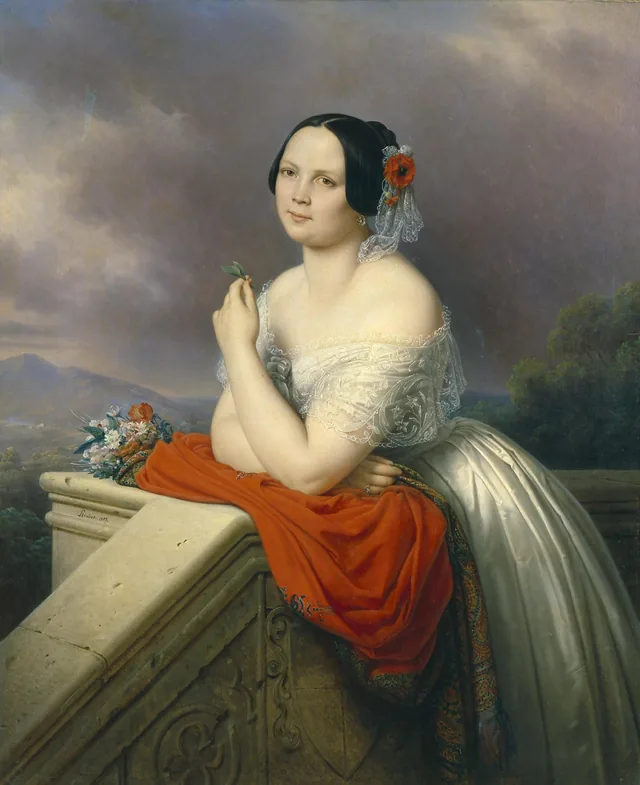 Portrait of a Young Woman, Charles de Steuben