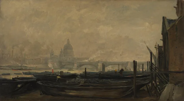 St Paul's from the Surrey Side, Charles-François Daubigny
