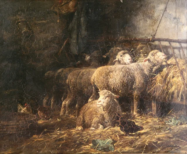 Sheepfold, Charles Jacque