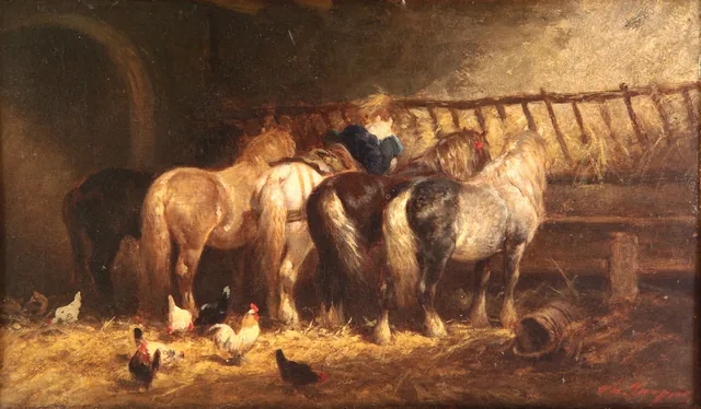 The Stable, Charles Jacque