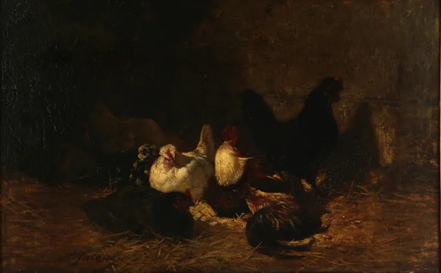 The Henhouse, Charles Jacque