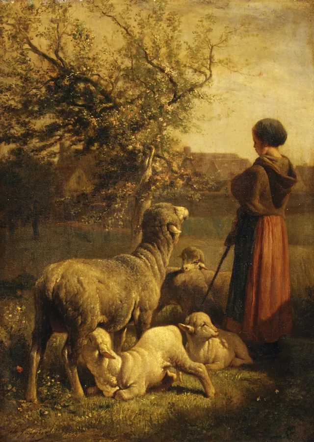 Springtime, Charles Jacque