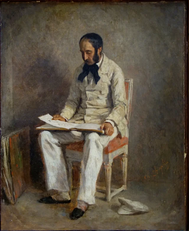 Portrait of Ernest Feydeau, Charles Joshua Chaplin