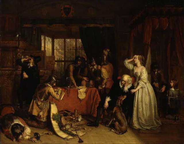 The Plundering of Basing House, Charles Landseer