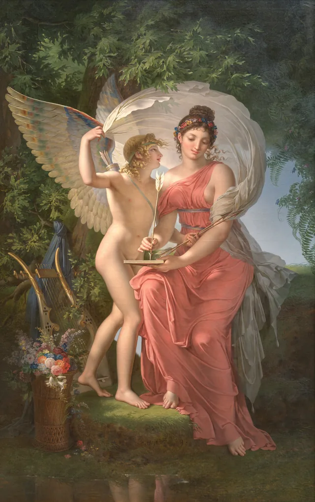 Érato, muse de la poésie lyrique, Charles Meynier