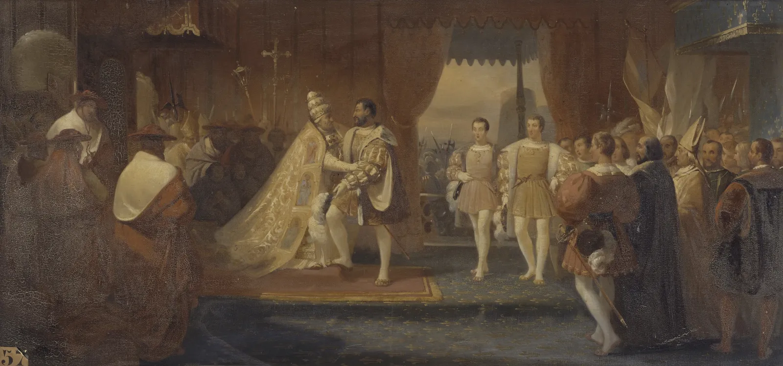 La entrevista de Francisco I y el papa Clemente VII en Marsella, 13 de octubre de 1533, Charles-Philippe Larivière